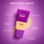 Buy SUGAR POP HD Liquid Foundation Tube with SPF 30 | Lasts upto 10hrs | Full Coverage | Water-Resistant | Matte Finish | 18 ml - 03 Cashew - Purplle