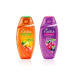 Buy Fiama Peach Glow Combo of 2(Blackcurrant & Bearberry 250 ml + Peach & Avocado 250 ml) - Purplle