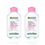 Buy Garnier Micellar Cleansing Water (Pack of 2) - Gentle Cleanser & Make Up Remover For Everyday Use - Suitable For Sensitive Skin Dermatologically Tested Vegan For Men & Women Remove 100% Dirt Pollution 125 ml - Purplle