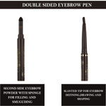 Buy Cameleon Double Headed Eyebrow Pen (Dark brown) 5 gm - Purplle