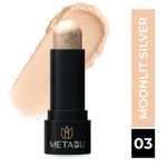 Buy Metabu Wonder Glow Highlighter Stick with Vitamin E, Jojoba Oil & Shea Butter - Moonlit Silver&nbsp; 8 gm - Purplle