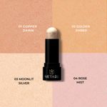 Buy Metabu Wonder Glow Highlighter Stick with Vitamin E, Jojoba Oil & Shea Butter - Moonlit Silver&nbsp; 8 gm - Purplle