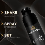 Buy Metabu Wonder Makeup Fixer Spray with Vitamin E & Rose Water – 80ml | Long-Lasting 12H Hold | Matte Finish | Hydrating & Lightweight Setting Spray for All Skin Types 80 ml - Purplle