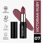 Buy Metabu Satin Matte Lipstick – Victoriyan Ruby 07 | Long Lasting 8H Wear, Highly Pigmented, Enriched with Vitamin E, Paraben-Free, Vegan Lip Color 4.2 gm - Purplle