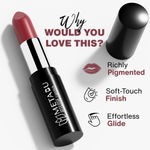 Buy Metabu Satin Matte Lipstick – Berry Blush 08 | Long Lasting 8H Wear, Highly Pigmented, Enriched with Vitamin E, Paraben-Free, Vegan Lip Color 4.2 gm - Purplle