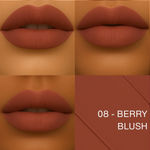 Buy Metabu Satin Matte Lipstick – Berry Blush 08 | Long Lasting 8H Wear, Highly Pigmented, Enriched with Vitamin E, Paraben-Free, Vegan Lip Color 4.2 gm - Purplle