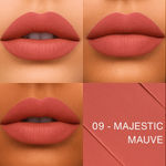 Buy Metabu Satin Matte Lipstick – Majestic Mauve 09 | Long Lasting 8H Wear, Highly Pigmented, Enriched with Vitamin E, Paraben-Free, Vegan Lip Color&nbsp; 4.2 gm - Purplle