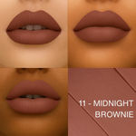 Buy Metabu Satin Matte Lipstick – Midnight Brownie 11 | Long Lasting 8H Wear, Highly Pigmented, Enriched with Vitamin E, Paraben-Free, Vegan Lip Color 4.2 gm - Purplle