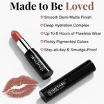 Buy Metabu Satin Matte Lipstick – Velvet Mocha 13 | Long Lasting 8H Wear, Highly Pigmented, Enriched with Vitamin E, Paraben-Free, Vegan Lip Color&nbsp; 4.2 gm - Purplle