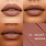 Buy Metabu Satin Matte Lipstick – Velvet Mocha 13 | Long Lasting 8H Wear, Highly Pigmented, Enriched with Vitamin E, Paraben-Free, Vegan Lip Color&nbsp; 4.2 gm - Purplle