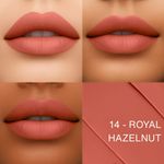 Buy Metabu Satin Matte Lipstick – Royal Hazelnut 14 | Long Lasting 8H Wear, Highly Pigmented, Enriched with Vitamin E, Paraben-Free, Vegan Lip Color 4.2 gm - Purplle