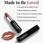 Buy Metabu Satin Matte Lipstick – Copper Bliss 15 | Long Lasting 8H Wear, Highly Pigmented, Enriched with Vitamin E, Paraben-Free, Vegan Lip Color&nbsp; 4.2 gm - Purplle