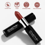 Buy Metabu Satin Matte Lipstick – Rich Caramel 17 | Long Lasting 8H Wear, Highly Pigmented, Enriched with Vitamin E, Paraben-Free, Vegan Lip Color&nbsp; 4.2 gm - Purplle