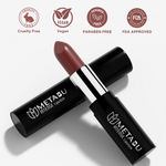 Buy Metabu Satin Matte Lipstick – Antique Rosewood 18 | Long Lasting 8H Wear, Highly Pigmented, Enriched with Vitamin E, Paraben-Free, Vegan Lip Color&nbsp; 4.2 gm - Purplle