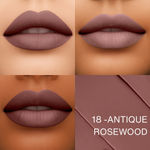 Buy Metabu Satin Matte Lipstick – Antique Rosewood 18 | Long Lasting 8H Wear, Highly Pigmented, Enriched with Vitamin E, Paraben-Free, Vegan Lip Color&nbsp; 4.2 gm - Purplle