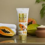 Buy Earthgenix Papaya Face Wash Scrub with Pro Vitamin B5 - 100 ml - Purplle