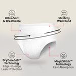 Buy Sirona Maternity Pants | Leak-free Postpartum Periods | Comfortable, Soft & Breathable | Size L-XL | Pack of 10 - Purplle