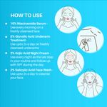 Buy DERMDOC Combo Kit of Best-Sellers | 10% Niacinamide fACE Serum (15 ml) | 5% Glycolic Acid Underarm Brightening Spray (100 ml) | 2% Kojic Acid Night Cream (50 gm) | 2% Salicylic Acid Face Wash (120 ml) | Value Pack Combo of 4 - Purplle