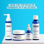 Buy DERMDOC Combo Kit of Best-Sellers | 10% Niacinamide fACE Serum (15 ml) | 5% Glycolic Acid Underarm Brightening Spray (100 ml) | 2% Kojic Acid Night Cream (50 gm) | 2% Salicylic Acid Face Wash (120 ml) | Value Pack Combo of 4 - Purplle