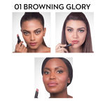 Buy SUGAR Cosmetics Nothing Else Matter Longwear Lipstick for Women | Lasts Up To 8+ Hours| Enriched with Vitamin E | 100% Vegan | 3.2 gm - 01 Browning Glory - Purplle