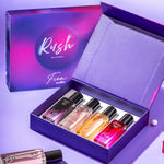 Buy mCaffeine FIEN Rush Perfume Gift Set for Women | 12 Hrs Long Lasting Eau De Parfum with Vanilla Muse & Cherry Wine - 20 ml x 4 (Pack of 4) - Purplle