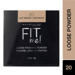 Buy Maybelline New York Fit Me Loose Finishing Powder, Silky & Lightweight Powder - 20 Light Medium|20 gm - Purplle