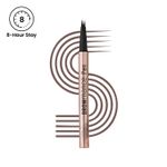 Buy Swiss Beauty BROWmance Pen | Fills In Sparse Hair | 8-Hour Stay | Waterproof | Medium brown (1 ml) - Purplle