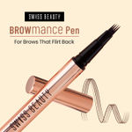 Buy Swiss Beauty BROWmance Pen | Fills In Sparse Hair | 8-Hour Stay | Waterproof | DEEP brown (1 ml) - Purplle