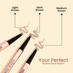 Buy Swiss Beauty BROWmance Pen | Fills In Sparse Hair | 8-Hour Stay | Waterproof | DEEP brown (1 ml) - Purplle