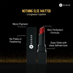 Buy SUGAR Cosmetics Nothing Else Matter Longwear Lipstick for Women | Lasts Up To 8+ Hours| Enriched with Vitamin E | 100% Vegan | 3.2 gm - 18 Scarlet Letter - Purplle