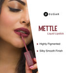 Buy SUGAR Cosmetics Mettle Matte Liquid Lipstick For Women | Highly Pigmented | Transferproof & Long Lasting |7Ml - 07 Bellatrix (Mauve Pink With Brown Undertones) - Purplle