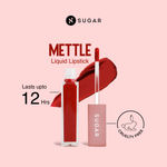 Buy SUGAR Cosmetics Mettle Matte Liquid Lipstick For Women | Highly Pigmented | Transferproof & Long Lasting |7 ml - 04 Sirius (Cherry Red) - Purplle