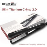 Buy IKONIC PROFESSIONAL SLIM TITANIUM HAIR CRIMPER 2.0 with LED Chrome Digital Display and 1 Inch Floating Titanium Micro Crimp Plates | 360 Swivel Cord | Universal Voltage 1 pc - Purplle