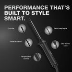 Buy IKONIC PROFESSIONAL Hotwand 2.0 Hair Curling Wand for Women|Hair Curling Tong with Titanium Barrel| Digital Temperature Control & Auto Shut Off| 10 mm for Tighty Skinny Curls 1 pc - Purplle