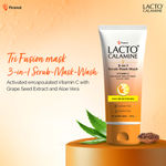 Buy Lacto Calamine 3-in-1 Vitamin C Face Scrub-Mask-Wash for Skin Brightening Effect 100 ml - Purplle
