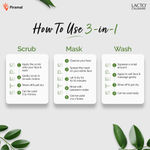Buy Lacto Calamine 3-in-1 Charcoal Face Scrub-Mask-Wash for Skin Brightening Effect 100 ml - Purplle