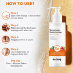 Buy Slouq Sunscreen Body Lotion - SPF 50 - Broad Spectrum - UVA & UVB Protection with No White Cast & Non-Greasy - With Watermelon & Strawberry + Niacinamide & Ceramide- For Men & Women - 200 ml (Pack Of 1) - Purplle