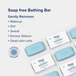 Buy Moiz Syndet Bathing Bar | pH 5.5 | With Shea Butter, Aloe Vera & Vitamin E | Paraben, Sulphate & Cruelty-Free - 75 gm - Purplle