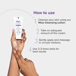 Buy Moiz Daily Moisturizing Cream for Face & Body | Formulated with 9 Moisturizers | Suitable for Sensitive Skin | Paraben free & Cruelty free | 50 gm - Purplle