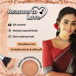 Buy Dazller Classique Compact Powder | Velvety Natural Finish | Oil-Control | Sebum Absorption Formula | No-makeup look | Emollient-rich | 8004 - Soft Caramel | 9 gm - Purplle