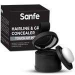 Buy Sanfe Touch up Powder with Mirror | Instantly Conceals Hair Loss & Grays | Enhance Hairline Precision | Water & Sweat Resistant | 48-Hour Stay | Stain-Proof | Hairline Powder for Women & Men | Compact & Portable! 4 gm - Purplle