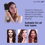 Buy Ikonic Me 3 in 1 Express Styler Grey, Professional Volumizer Blow Dryer 1200W | Hot Air Brush| Innovative Air Flow Vents Mixed Styling Bristles Ceramic Titanium Tourmaline-Coated Brush Head - Purplle