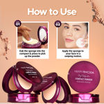Buy Hilary Rhoda Compact Powder | Ivory | 2-in-1 Pressed Powder with Mirror & Puff | Shimmery & HD Matte Finish With Long Lasting Coverage| Oil Control | (My Ivory - Shade 01)-18 gm - Purplle