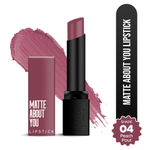 Buy Hilary Rhoda Matte About You Lipstick | Long Lasting & Highly Pigmented Lipstick | Glides Smoothly | Matte Finish | One Stroke Application | Cruelty-Free & Vegan - 3 gm (Peach Pout - Shade 04) - Purplle
