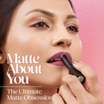 Buy Hilary Rhoda Matte About You Lipstick | Long Lasting & Highly Pigmented Lipstick | Glides Smoothly | Matte Finish | One Stroke Application | Cruelty-Free & Vegan - 3 gm (Peach Pout - Shade 04) - Purplle