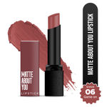 Buy Hilary Rhoda Matte About You Lipstick | Long Lasting & Highly Pigmented Lipstick | Glides Smoothly | Matte Finish | One Stroke Application | Cruelty-Free & Vegan - 3 gm (Game On - Shade 06) - Purplle