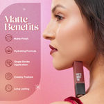 Buy Hilary Rhoda Matte About You Lipstick | Long Lasting & Highly Pigmented Lipstick | Glides Smoothly | Matte Finish | One Stroke Application | Cruelty-Free & Vegan - 3 gm (Game On - Shade 06) - Purplle