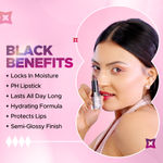 Buy Hilary Rhoda Darling PH Black Lipstick | Long-Lasting, Moisturizing & Smudge-Proof | One Swipe Magic Lipstick with Semi-Glossy Finish | Lightweight & Pigmented | 3.6 gm - Purplle