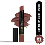 Buy Hilary Rhoda Slay All Day Matte Lipstick | Transfer-proof & Smudge-proof | Long-Lasting & Premium Creamy Lipstick | Waterproof & Vibrant Colour lipstick | 2.6 gm (Light Nude - Shade 03) - Purplle