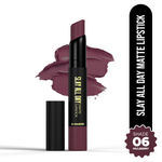 Buy Hilary Rhoda Slay All Day Matte Lipstick | Transfer-proof & Smudge-proof | Long-Lasting & Premium Creamy Lipstick | Waterproof & Vibrant Colour lipstick | 2.6 gm (Mulberry - Shade 06) - Purplle